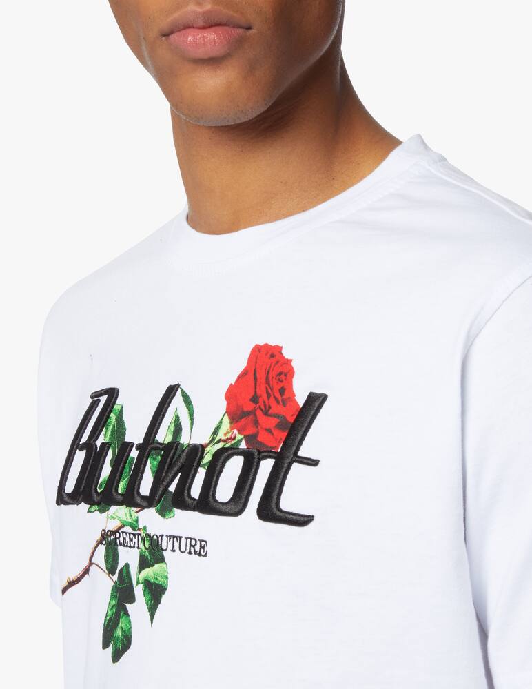 rinascente But Not San valentino maglietta manica corta stampa rosa  - bianco