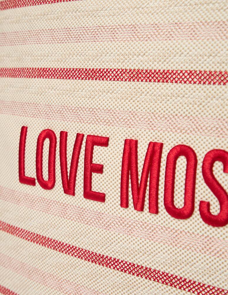 rinascente Love Moschino Canvas logo tote L