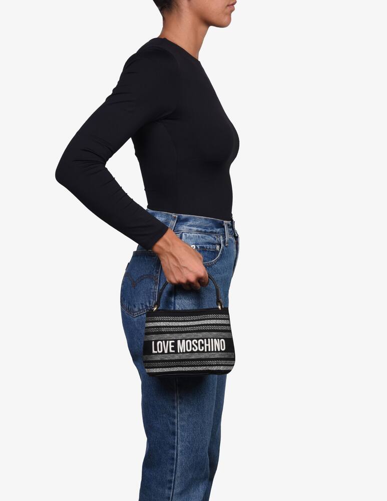 rinascente Love Moschino Borsa a secchiello in canvas