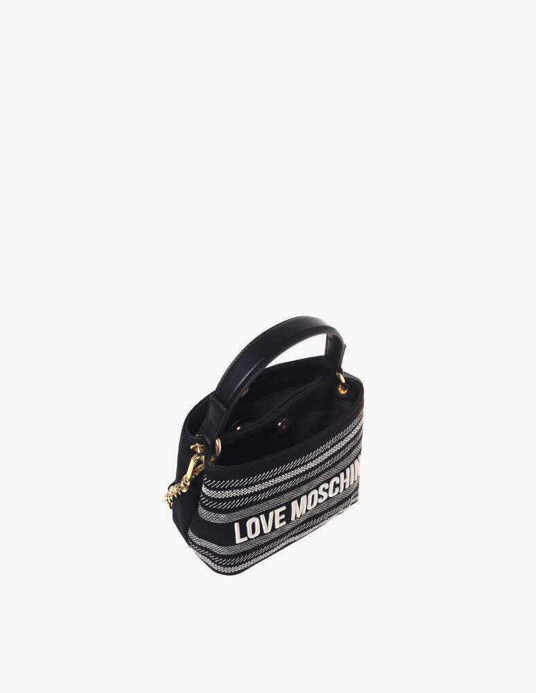 rinascente Love Moschino Borsa a secchiello in canvas