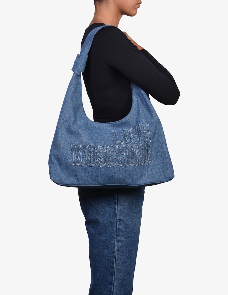 rinascente Love Moschino Denim hobo bag
