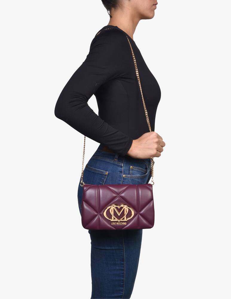 rinascente Love Moschino Patta quilt crossbody bag