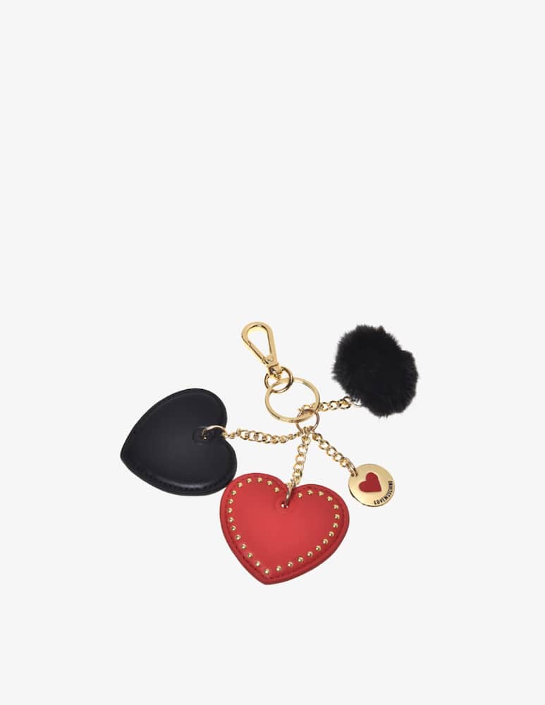 rinascente Love Moschino Heart charm keyring