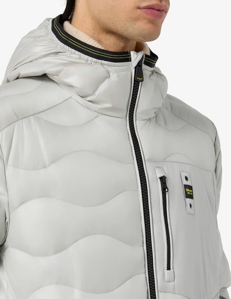 rinascente Blauer Hooded quilted jacket