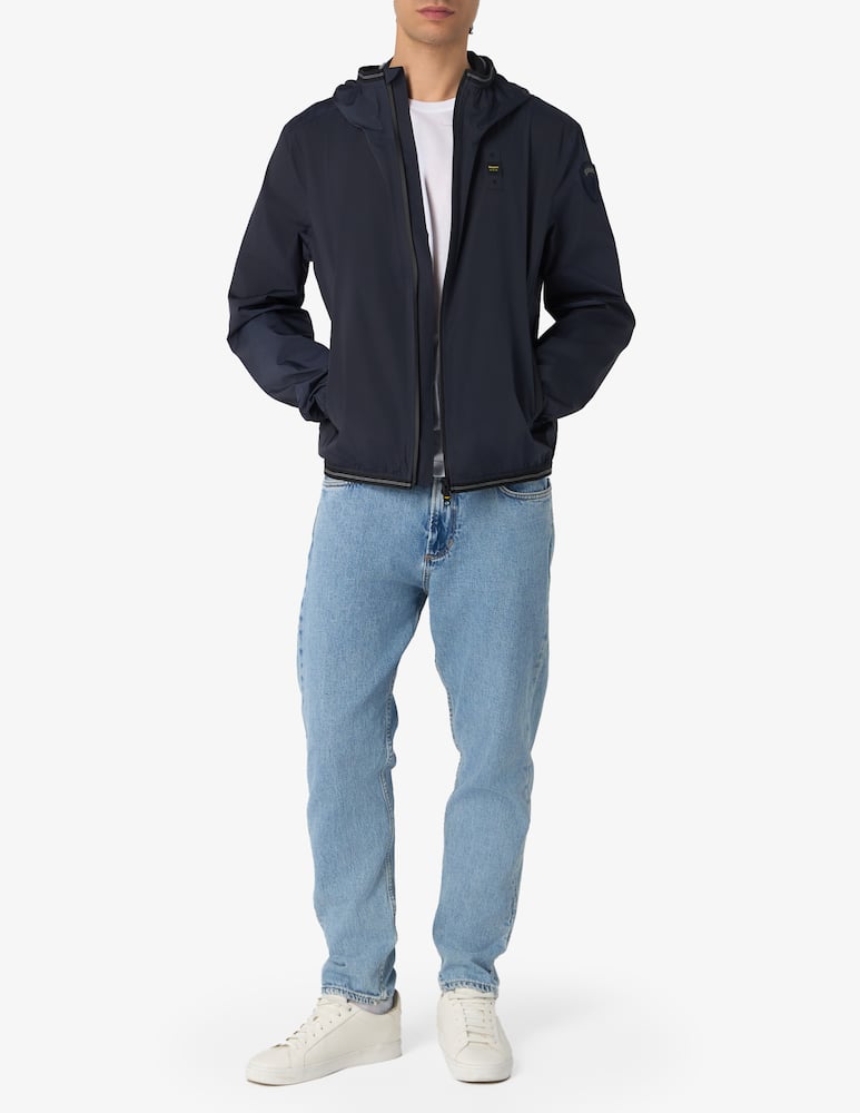 rinascente Blauer Hooded lightweight jacket