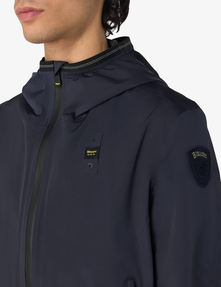 rinascente Blauer Hooded lightweight jacket