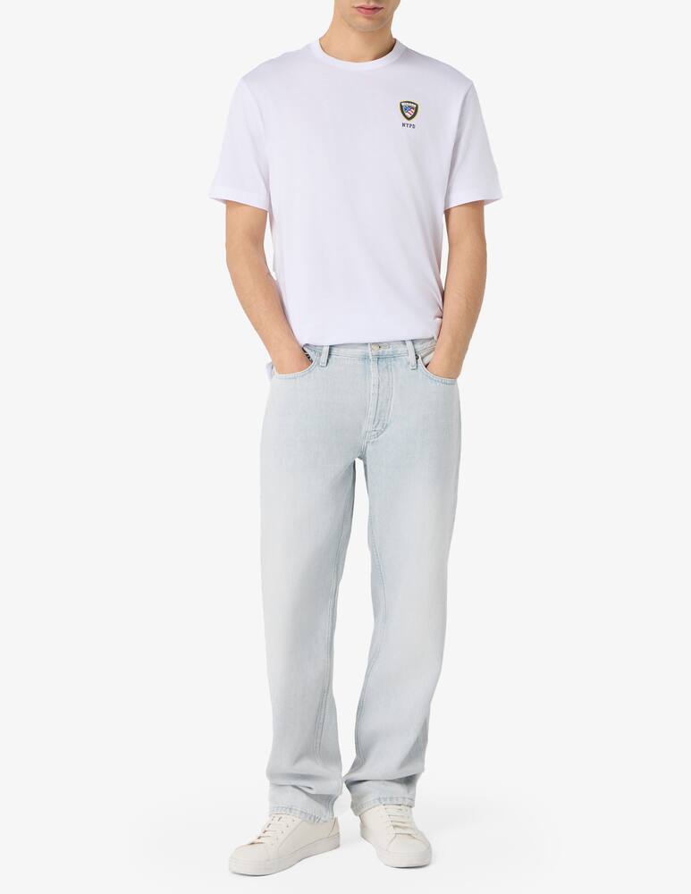 rinascente Blauer NYPD logo t-shirt