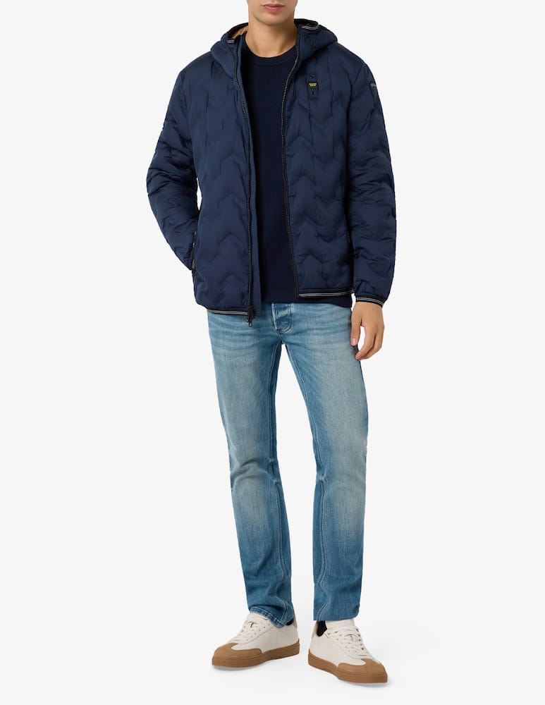 rinascente Blauer Wave quilted jacket