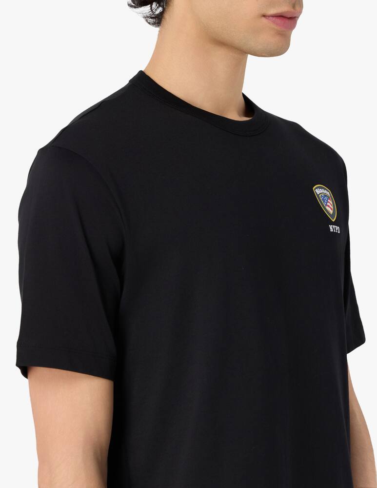 rinascente Blauer Logo crest t-shirt