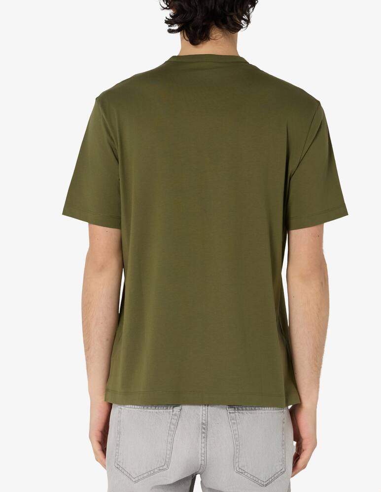 rinascente Blauer T-shirt logo a contrasto