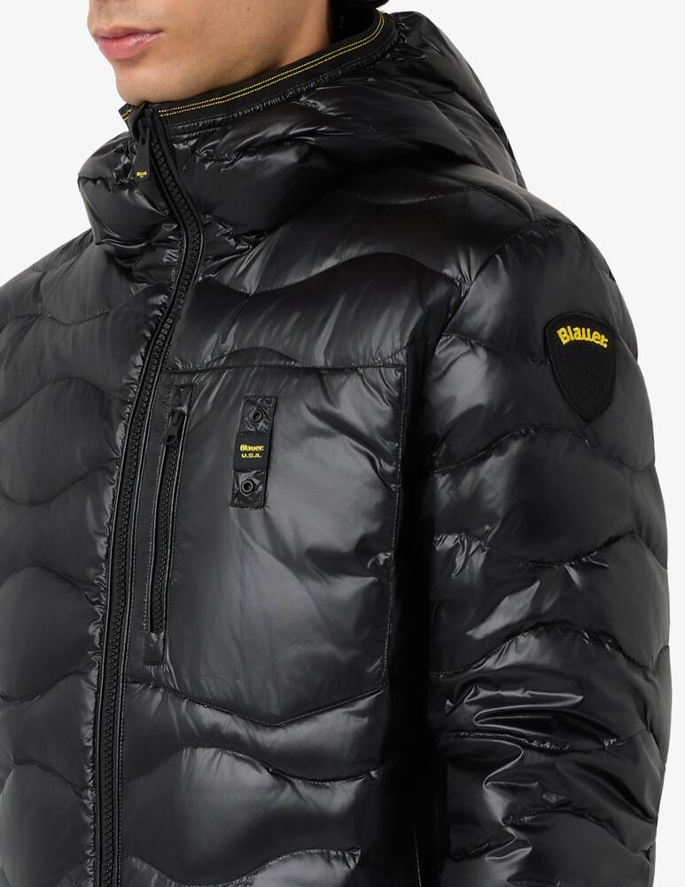 rinascente Blauer Padded wave jacket