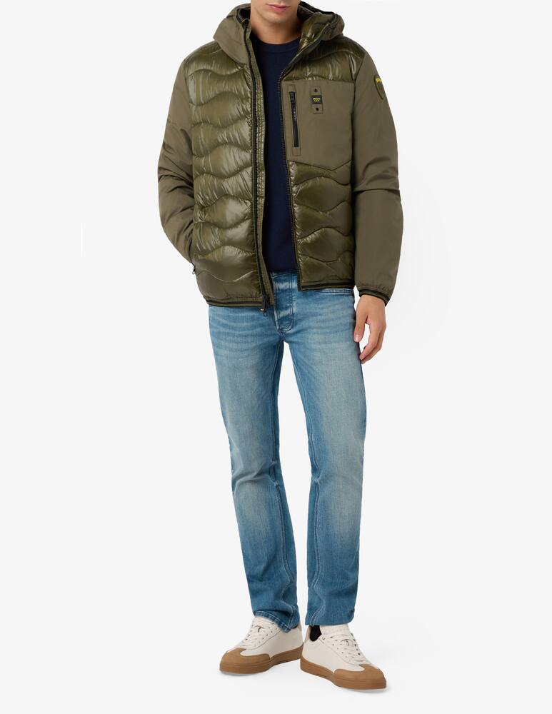 rinascente Blauer Giacca cappuccio Albert Wave