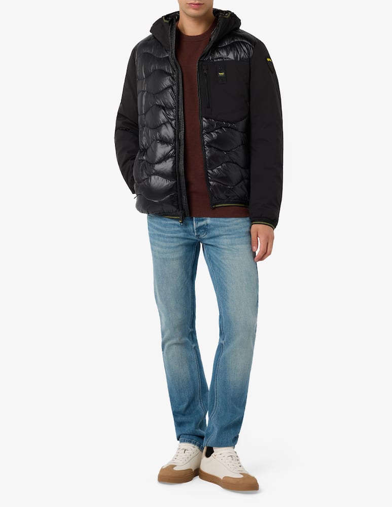 rinascente Blauer Albert wave neoprene jacket