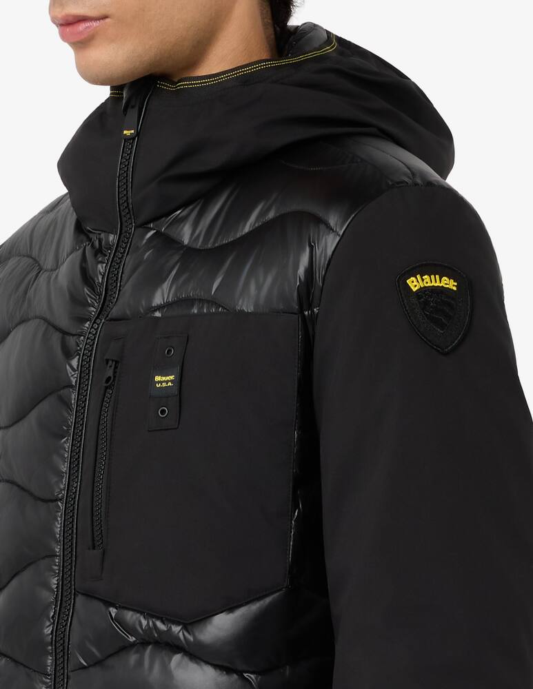 rinascente Blauer Albert wave neoprene jacket