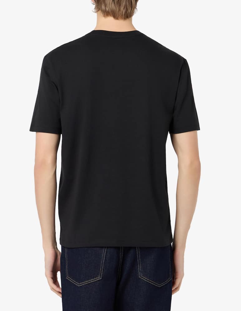 rinascente Blauer T-shirt Bourn con logo 