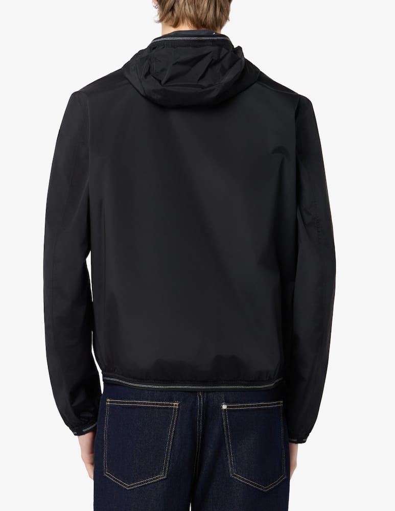 rinascente Blauer Nylon hooded jacket