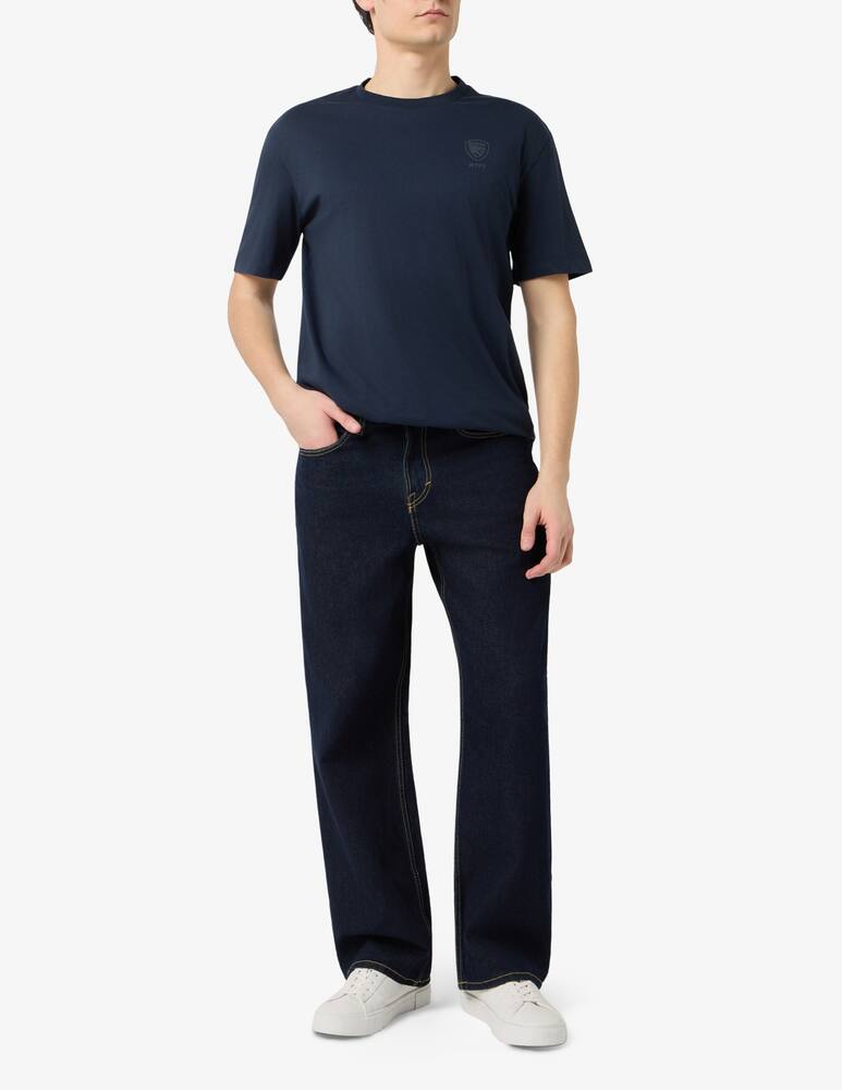 rinascente Blauer T-shirt Eutaw shield