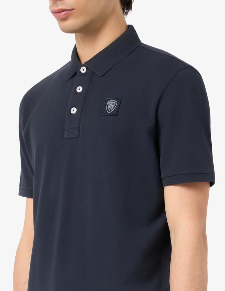rinascente Blauer Albano piquet polo shirt