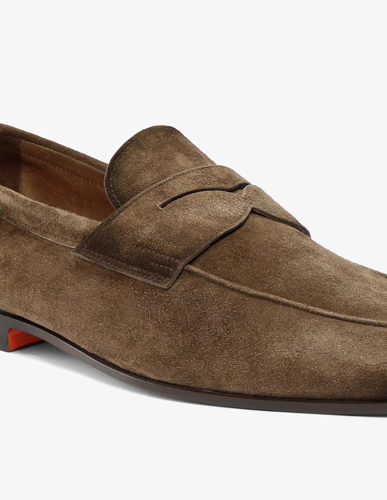 Santoni Suede penny loafers - picture 3