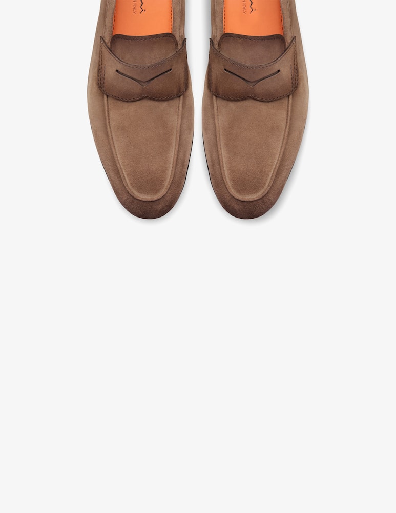 Santoni Suede penny loafers - picture 5