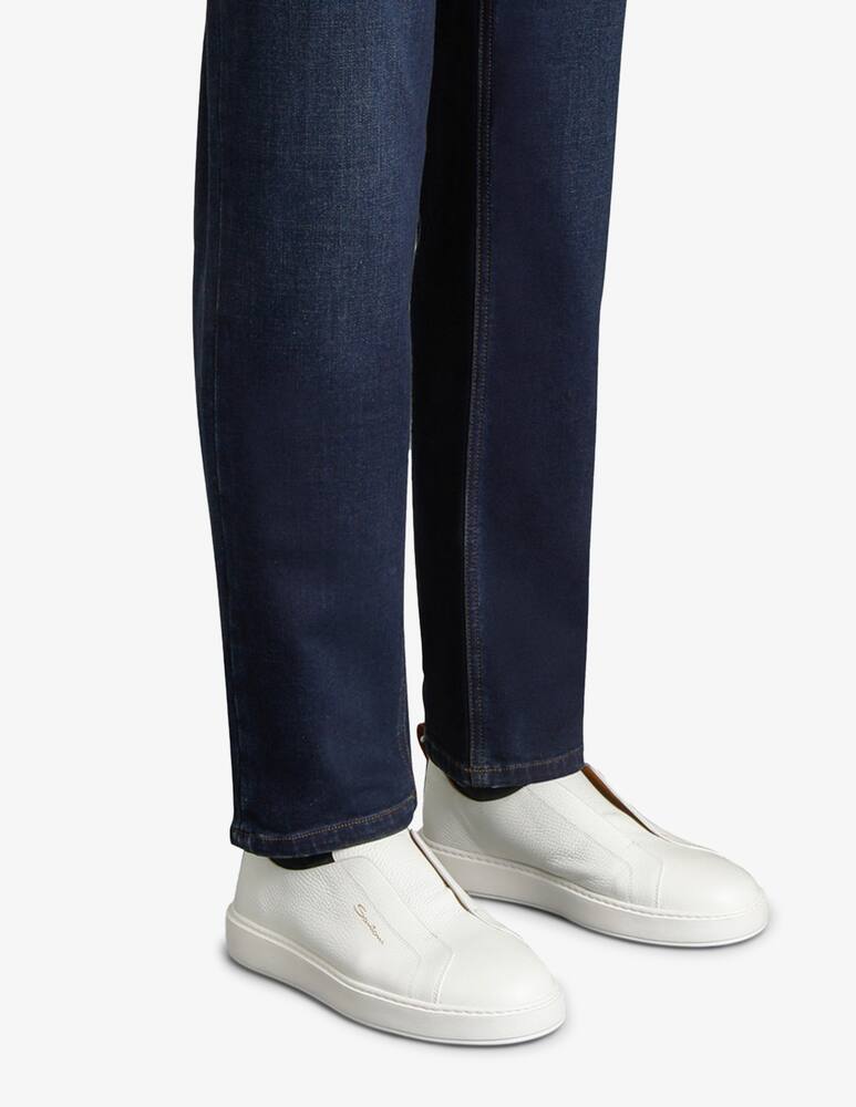 rinascente Santoni Slip-on leather sneakers
