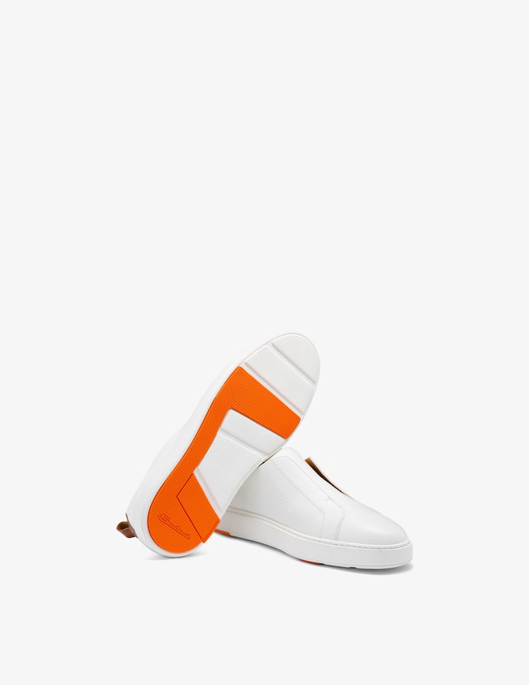 rinascente Santoni Slip-on leather sneakers
