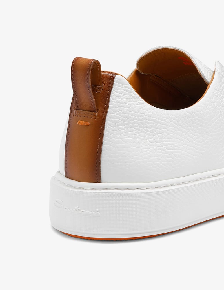 rinascente Santoni Slip-on leather sneakers