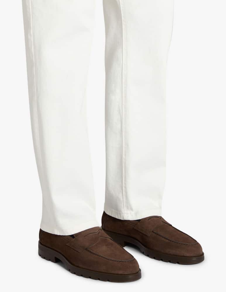 Santoni Suede penny loafers - picture 2 Santoni Suede penny loafers - picture 2
