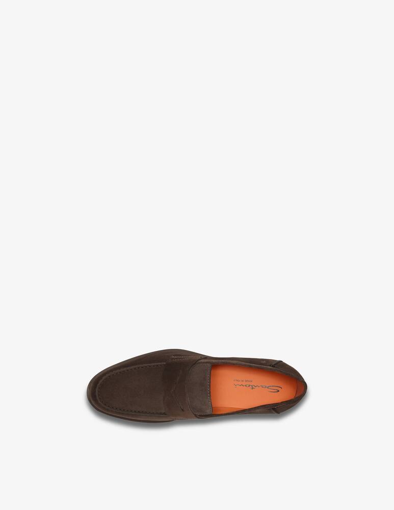 rinascente Santoni Suede penny loafers