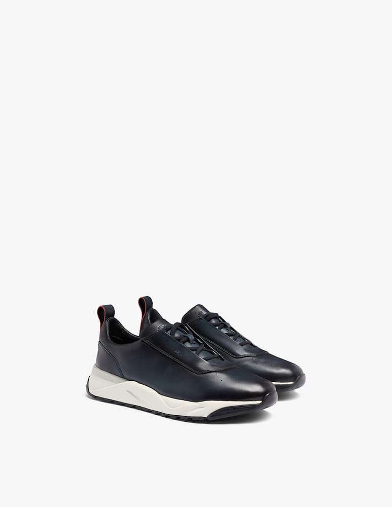 Santoni Leather low top sneakers - picture 3 Santoni Leather low top sneakers - picture 3
