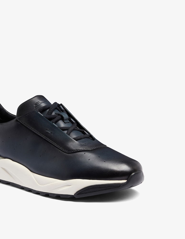 Santoni Leather low top sneakers - picture 4 Santoni Leather low top sneakers - picture 4