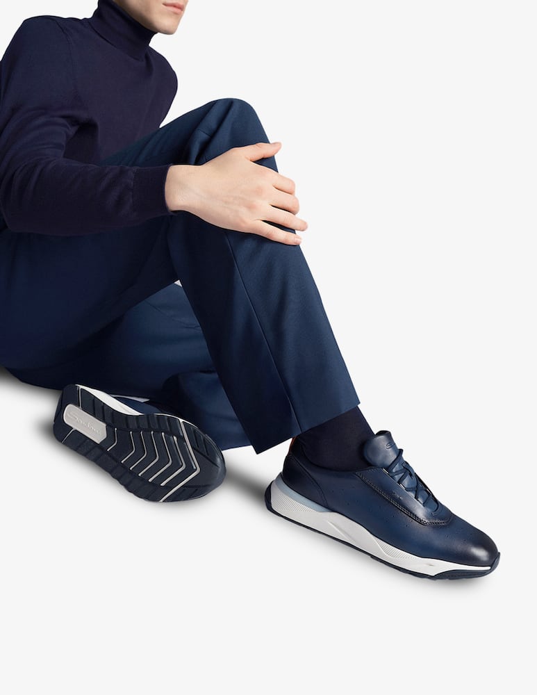Santoni Leather low top sneakers - picture 7 Santoni Leather low top sneakers - picture 7