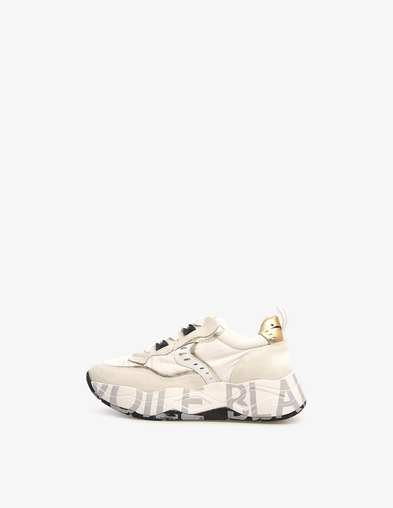 rinascente Voile Blanche Club 105 suede sneakers