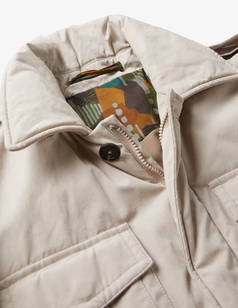 Slowear Montedoro water-repellent technical cotton field jacket - picture 5 Slowear Montedoro water-repellent technical cotton field jacket - picture 5