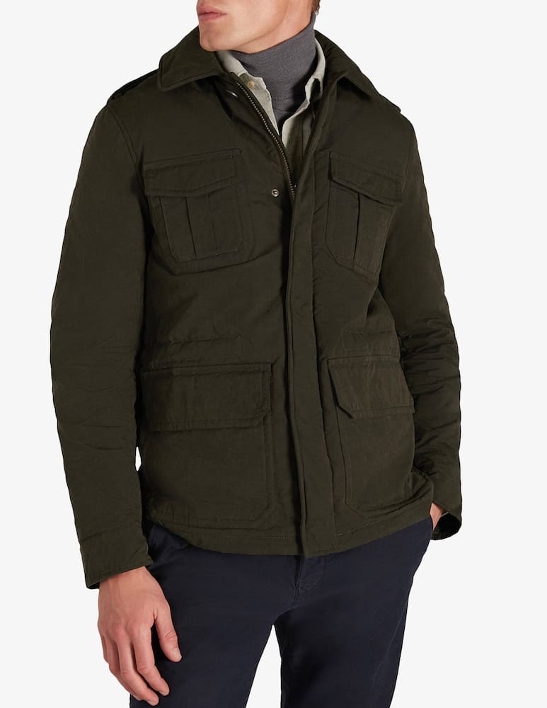 Slowear Montedoro water-repellent technical cotton field jacket - picture 1 Slowear Montedoro water-repellent technical cotton field jacket - picture 1