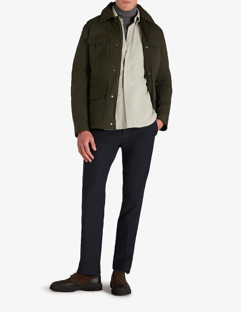 Slowear Montedoro water-repellent technical cotton field jacket - picture 2 Slowear Montedoro water-repellent technical cotton field jacket - picture 2