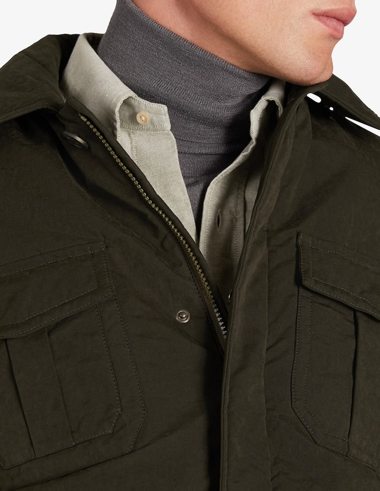 Slowear Montedoro water-repellent technical cotton field jacket - picture 3 Slowear Montedoro water-repellent technical cotton field jacket - picture 3