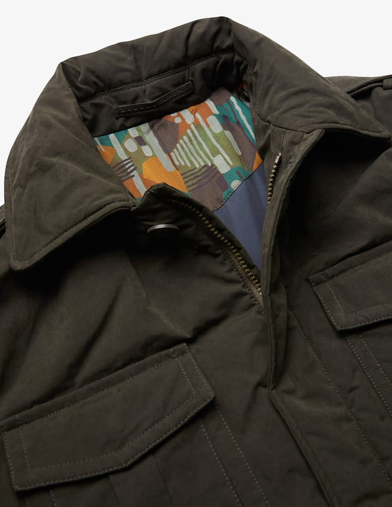 Slowear Montedoro water-repellent technical cotton field jacket - picture 5 Slowear Montedoro water-repellent technical cotton field jacket - picture 5