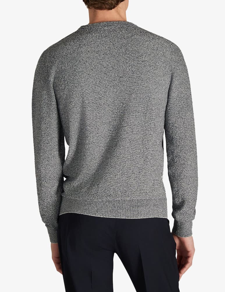 rinascente Slowear Zanone Slim-fit crew neck sweater in certified cotton bouclé