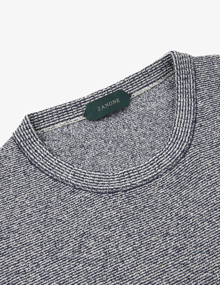 rinascente Slowear Zanone Slim-fit crew neck sweater in certified cotton bouclé