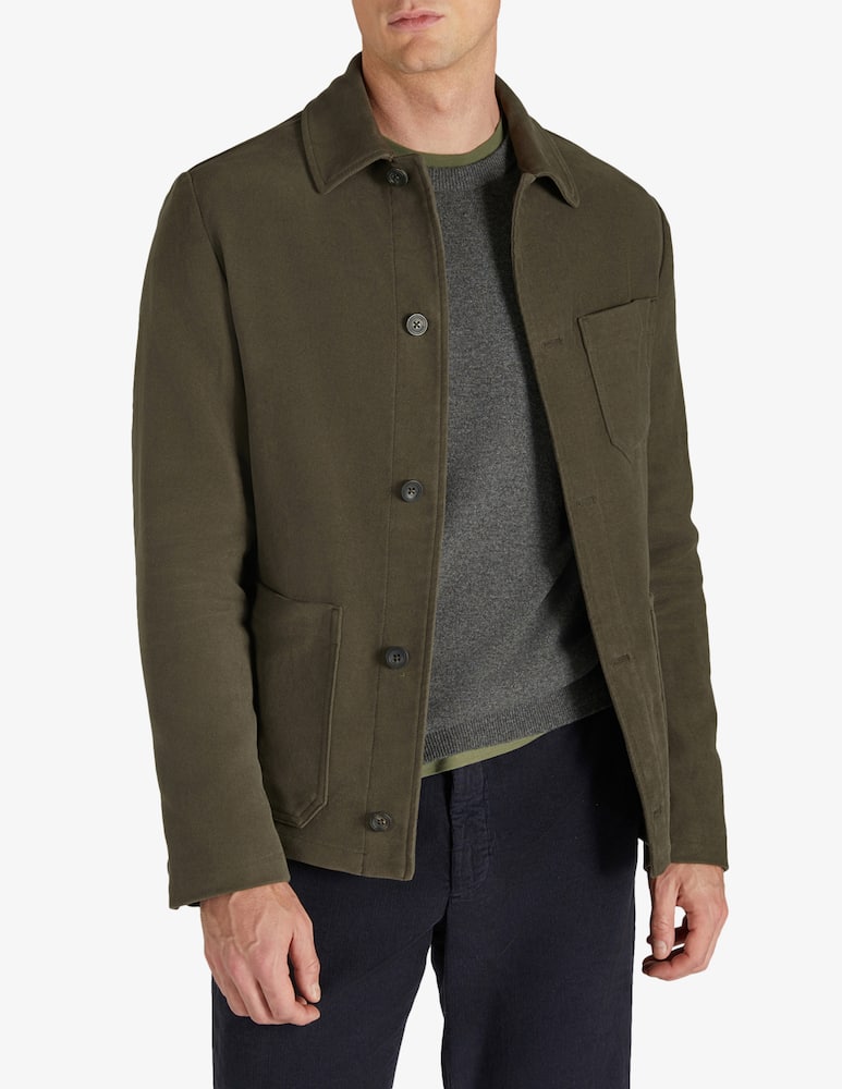Slowear Montedoro Blusa regular fit in moleskin - immagine 1 Slowear Montedoro Blusa regular fit in moleskin - immagine 1