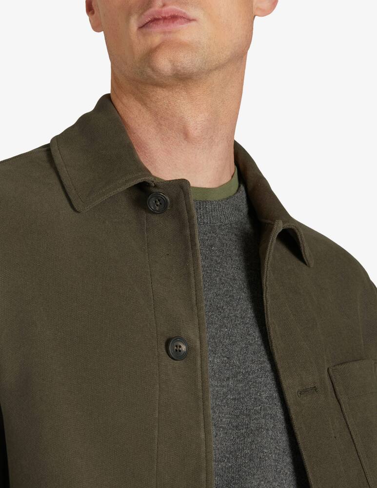 rinascente Slowear Montedoro Blusa regular fit in moleskin