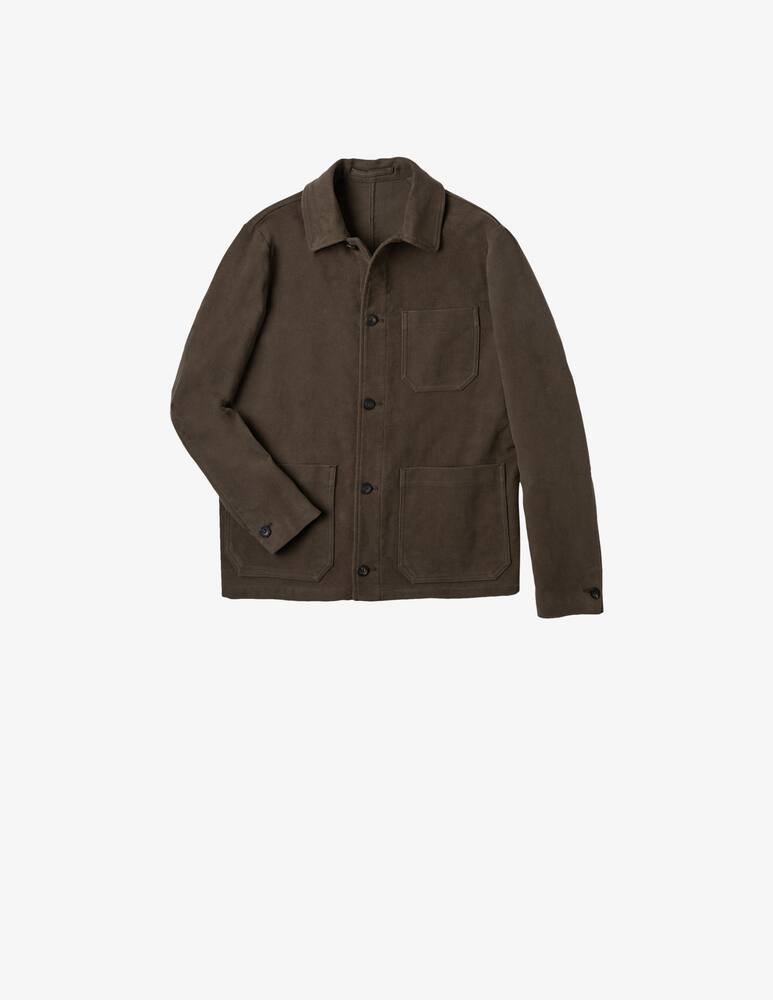 Slowear Montedoro Blusa regular fit in moleskin - immagine 3 Slowear Montedoro Blusa regular fit in moleskin - immagine 3