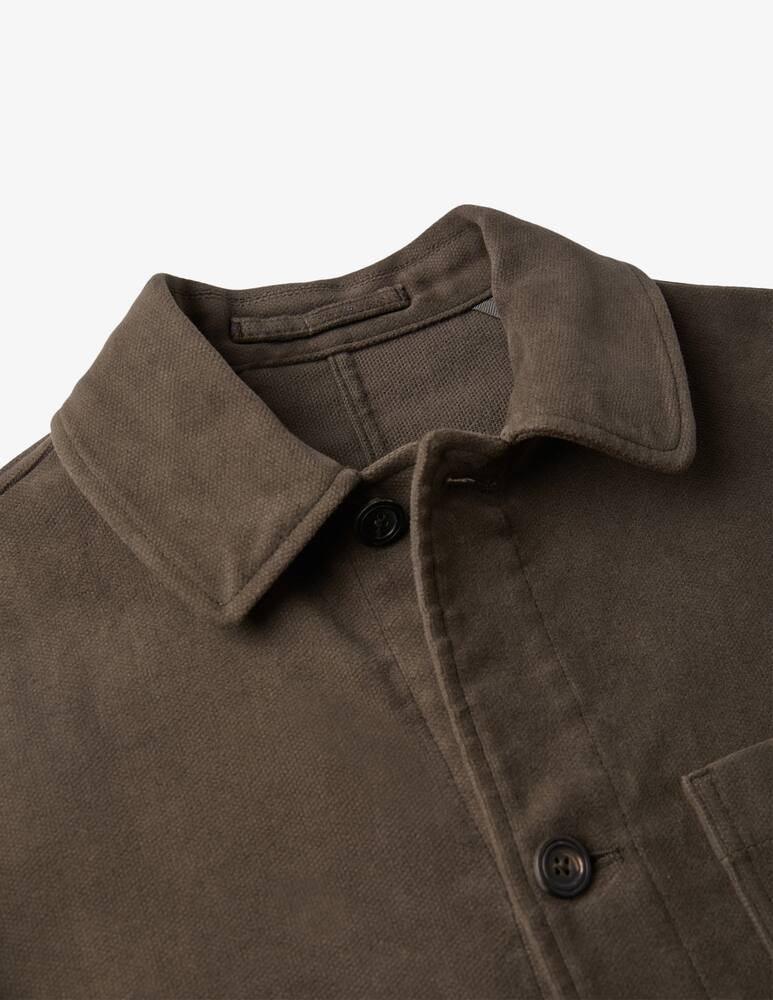 rinascente Slowear Montedoro Blusa regular fit in moleskin