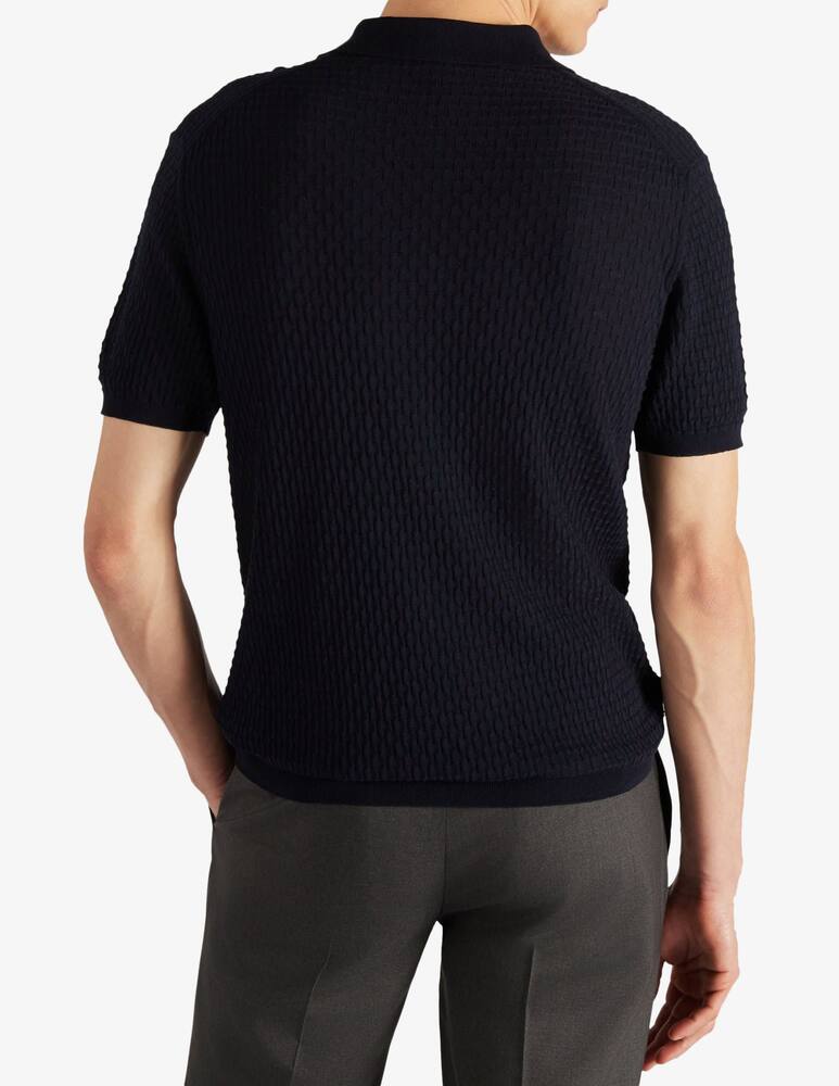 rinascente Slowear Zanone Slim-fit polo shirt in certified cotton crêpe