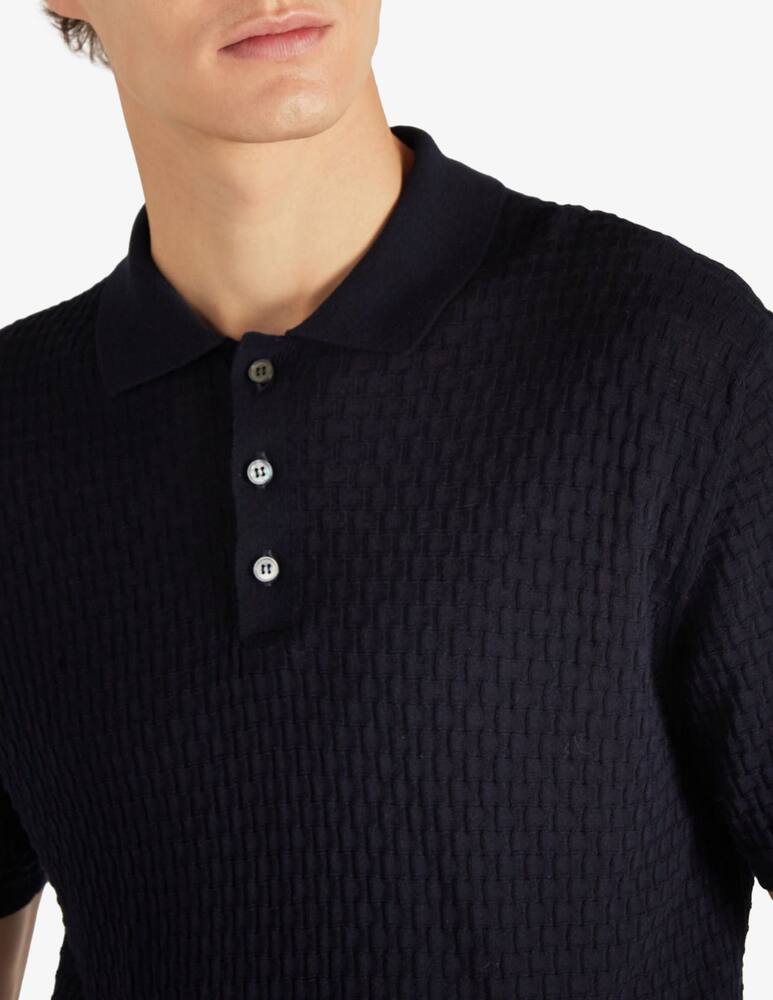 rinascente Slowear Zanone Slim-fit polo shirt in certified cotton crêpe