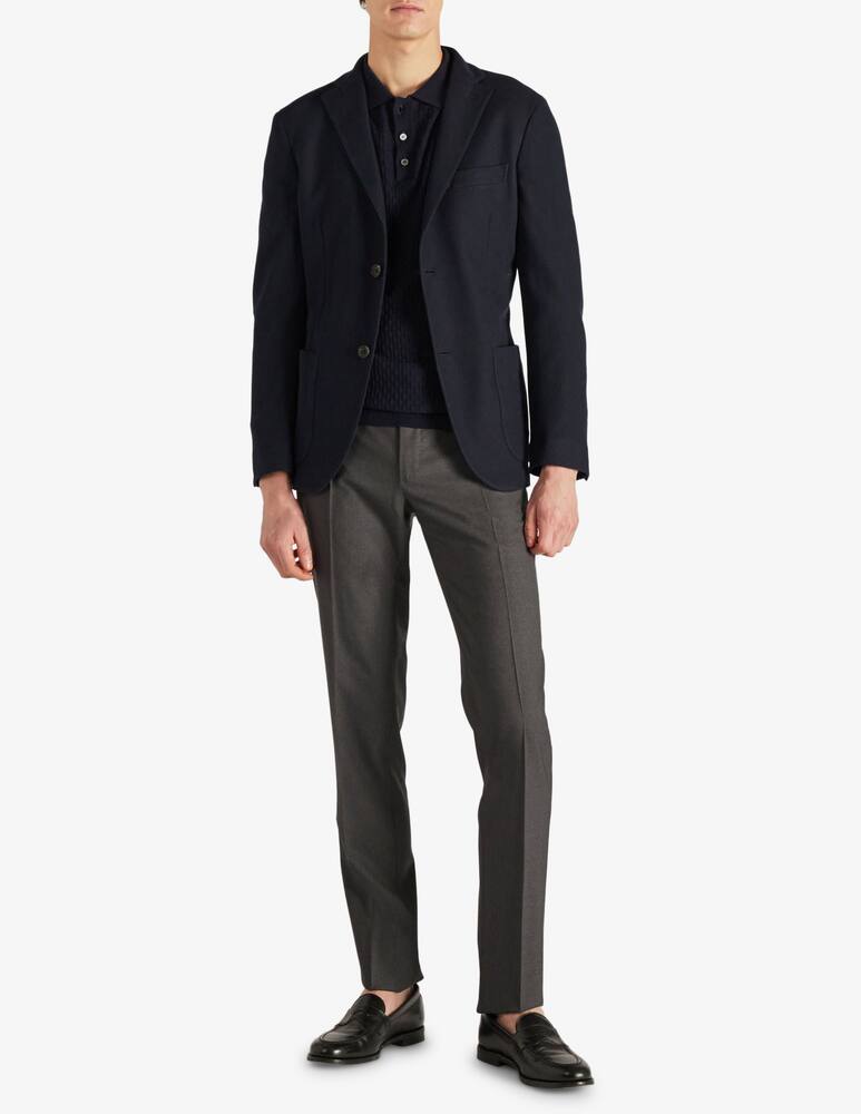 rinascente Slowear Zanone Slim-fit polo shirt in certified cotton crêpe