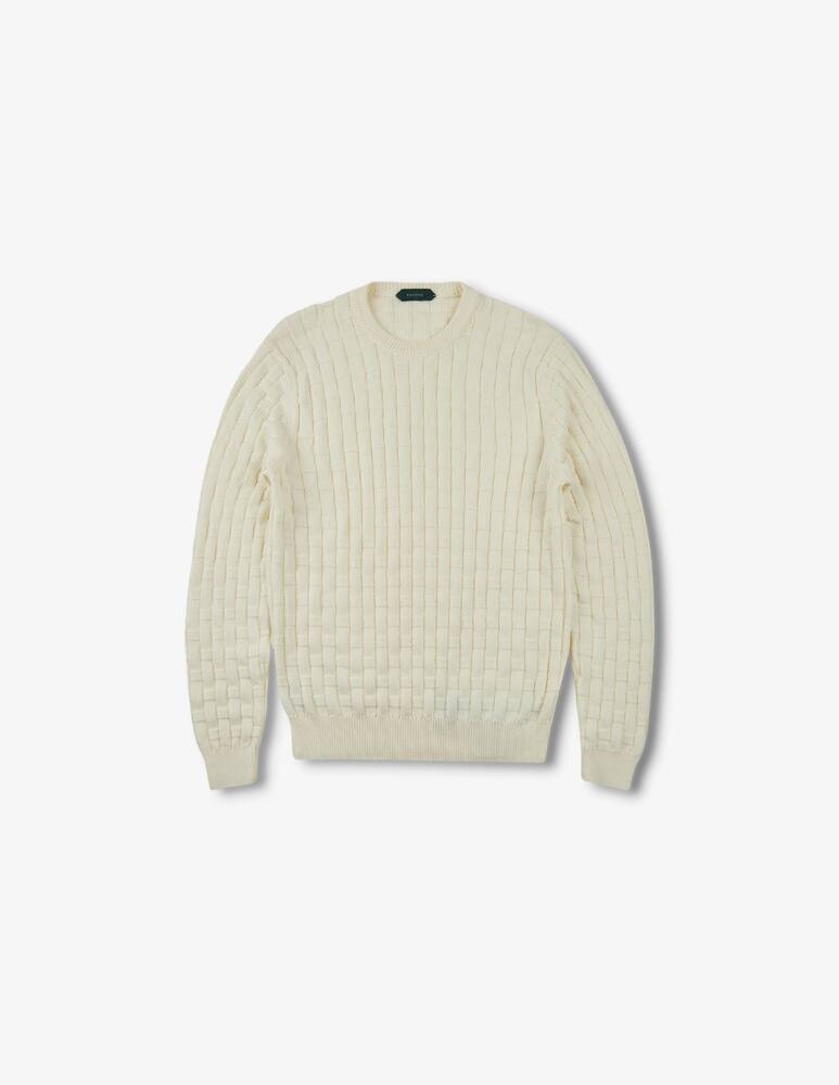 rinascente Slowear ZANONE - Slim-fit crew neck sweater in certified cotton