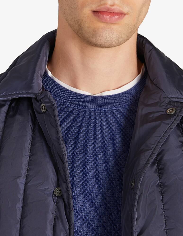 rinascente Slowear Zanone Certified wool slim fit crew neck sweater 