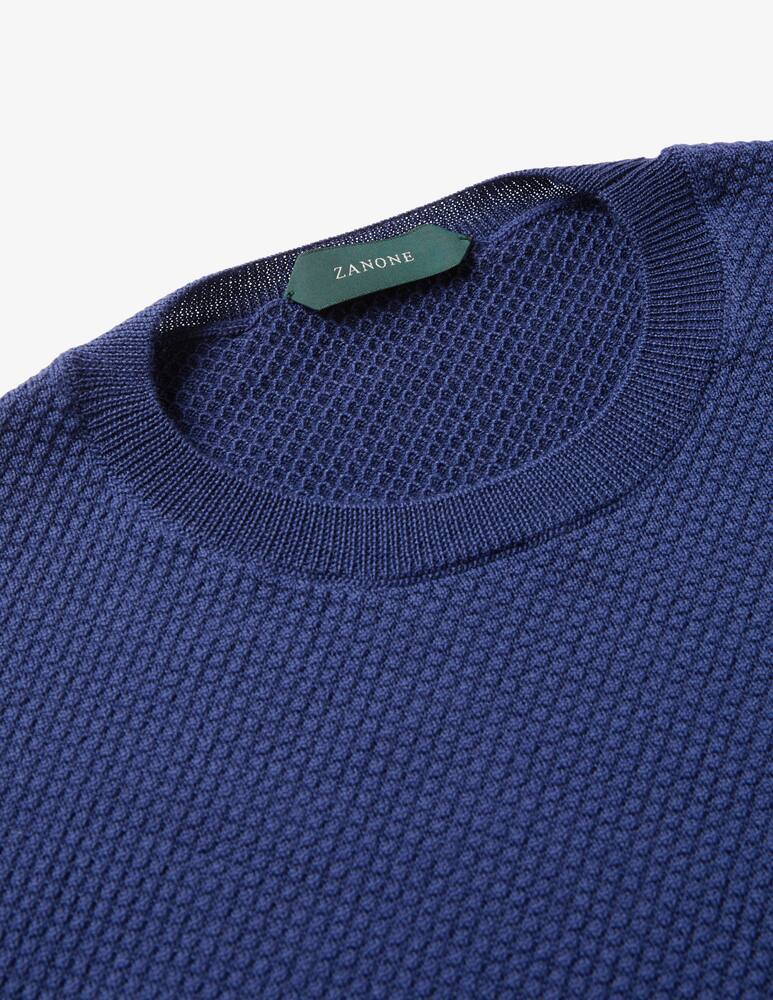 rinascente Slowear Zanone Certified wool slim fit crew neck sweater 